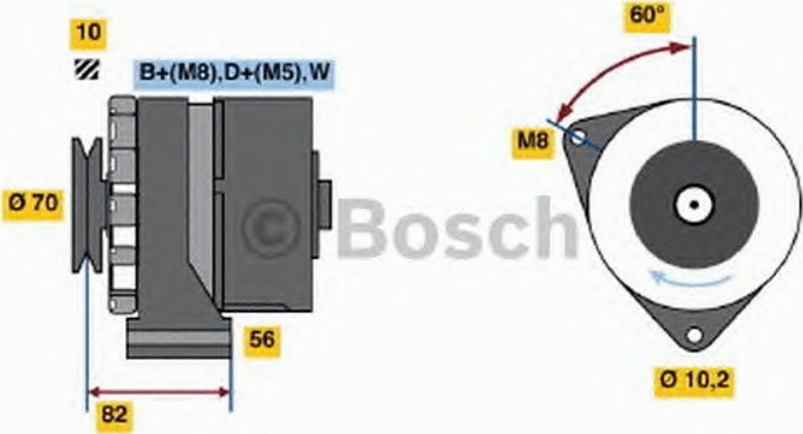 BOSCH 0 120 469 991 - Генератор autodnr.net