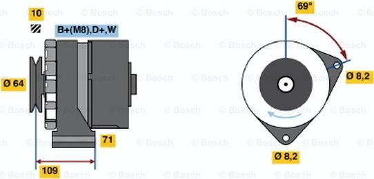 BOSCH 0 120 469 997 - Генератор avtokuzovplus.com.ua