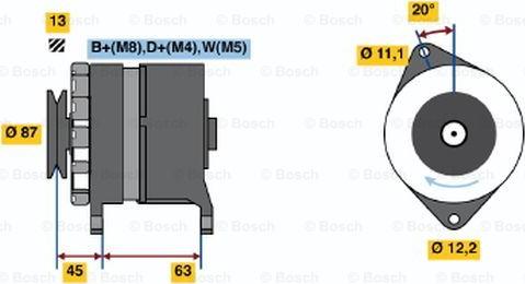 BOSCH 0 120 469 999 - Генератор autocars.com.ua