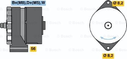 BOSCH 0 120 484 012 - Генератор autocars.com.ua