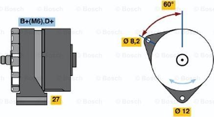 BOSCH 0 120 488 102 - Генератор avtokuzovplus.com.ua