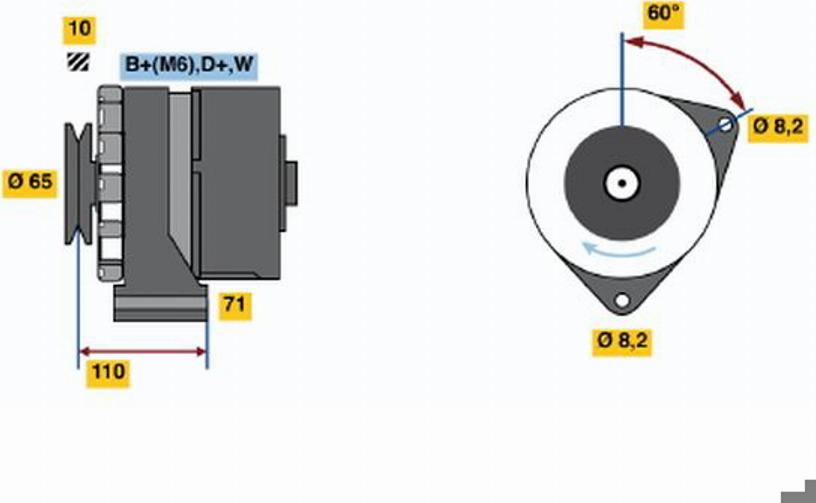 BOSCH 0120488131 - Регулятор напряжения, генератор avtokuzovplus.com.ua