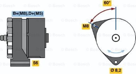 BOSCH 0 120 488 144 - Генератор avtokuzovplus.com.ua