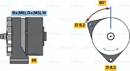 BOSCH 0 120 488 209 - Генератор autocars.com.ua