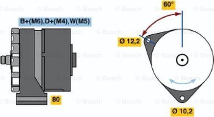 BOSCH 0 120 488 271 - Генератор avtokuzovplus.com.ua