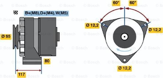 BOSCH 0 120 488 282 - Генератор autocars.com.ua