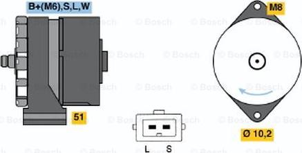 BOSCH 0 120 488 297 - Генератор autodnr.net