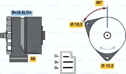 BOSCH 0 120 489 025 - Генератор avtokuzovplus.com.ua