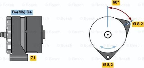 BOSCH 0 120 489 295 - Генератор avtokuzovplus.com.ua