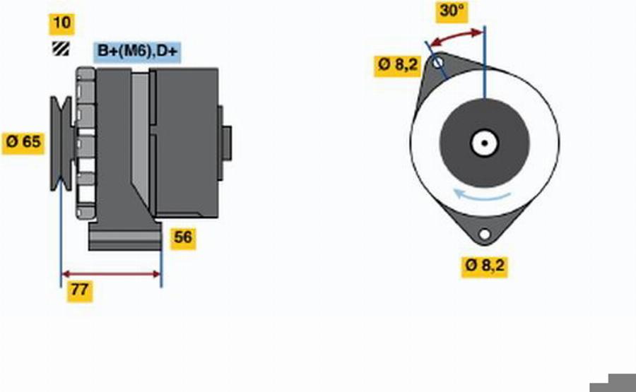 BOSCH 0120489111 - Генератор autodnr.net