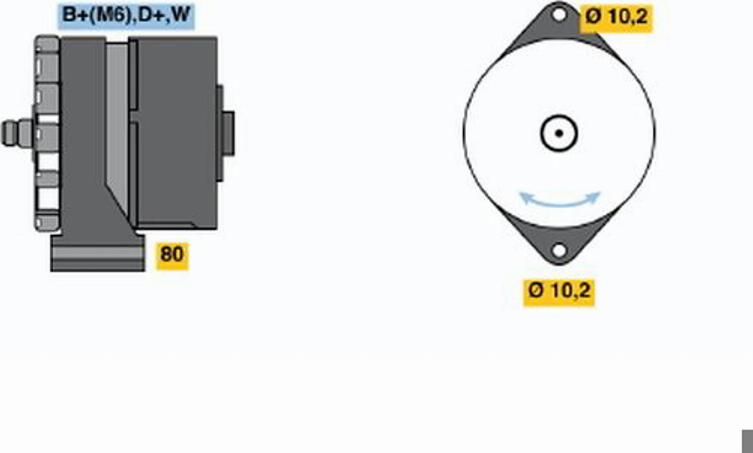 BOSCH 0120489192 - Генератор autocars.com.ua