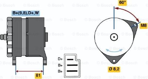 BOSCH 0 120 489 244 - Генератор avtokuzovplus.com.ua