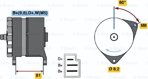 BOSCH 0 120 489 251 - Генератор avtokuzovplus.com.ua