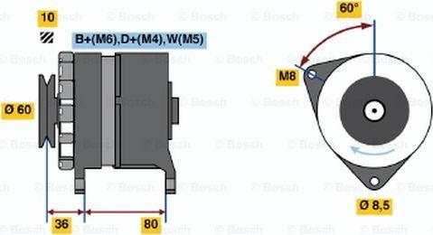 BOSCH 0 120 489 347 - Генератор avtokuzovplus.com.ua