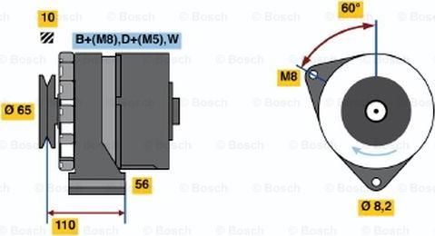 BOSCH 0 986 034 240 - Генератор avtokuzovplus.com.ua