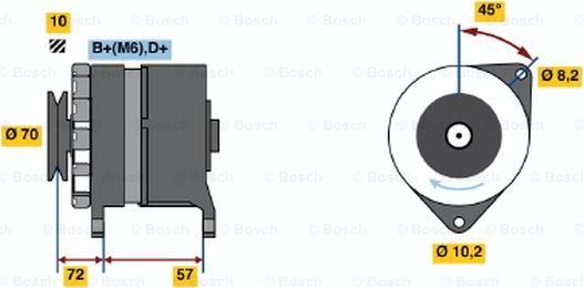 BOSCH 0 986 034 730 - Генератор autocars.com.ua