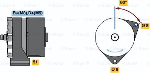 BOSCH 0 120 489 473 - Генератор avtokuzovplus.com.ua