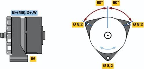 BOSCH 0120489710 - Генератор autocars.com.ua