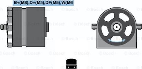 BOSCH 0 120 600 582 - Генератор avtokuzovplus.com.ua