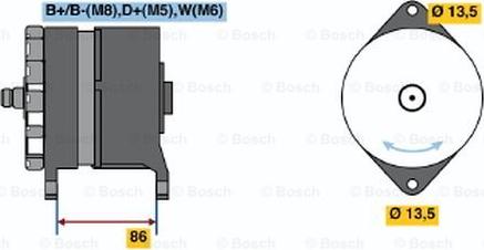 BOSCH 0 120 689 524 - Генератор avtokuzovplus.com.ua