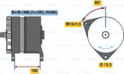 BOSCH 0 120 689 566 - Генератор autocars.com.ua