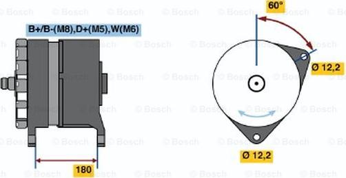 BOSCH 0 120 689 546 - Генератор avtokuzovplus.com.ua