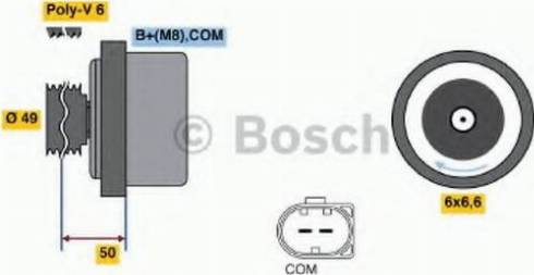 BOSCH 01220AA090 - Генератор avtokuzovplus.com.ua