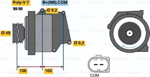 BOSCH 0 122 0AA 1D0 - Генератор avtokuzovplus.com.ua