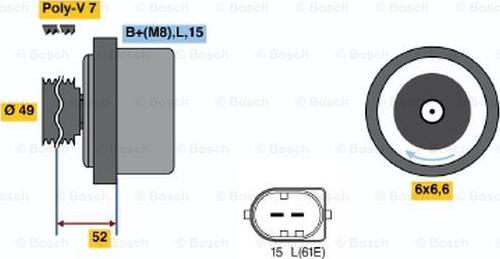 BOSCH 0 122 468 015 - Генератор avtokuzovplus.com.ua