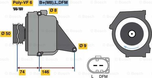 BOSCH 0 122 0AA 3R0 - Генератор autocars.com.ua