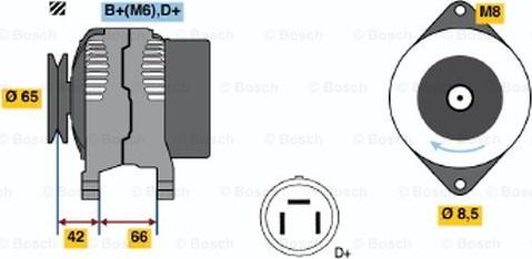 BOSCH 0 123 115 012 - Генератор autocars.com.ua