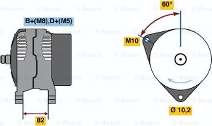 BOSCH 0 123 510 088 - Генератор autocars.com.ua