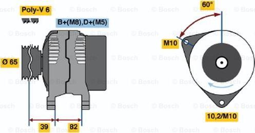 BOSCH 0 123 510 092 - Генератор autodnr.net