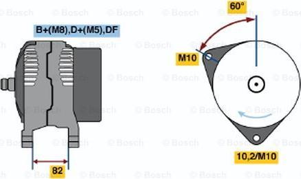 BOSCH 0 123 520 026 - Генератор avtokuzovplus.com.ua