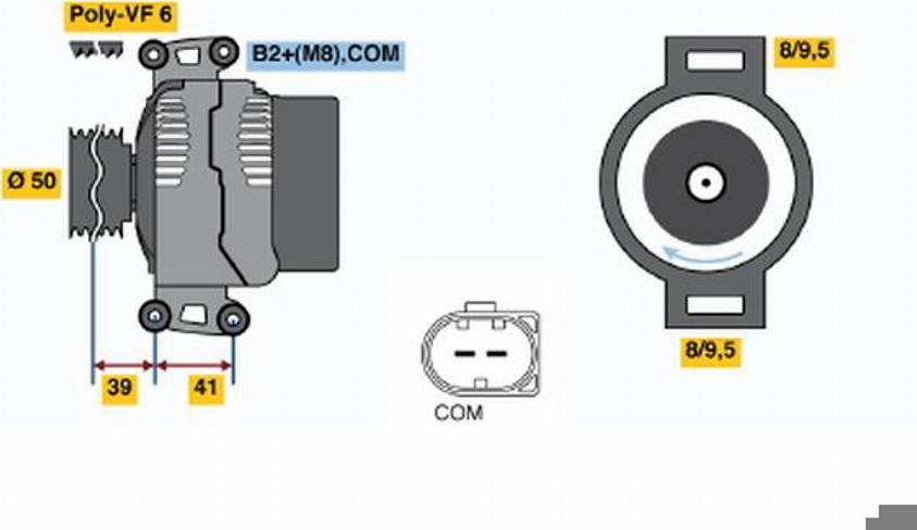 BOSCH 0124325072 - Генератор autocars.com.ua