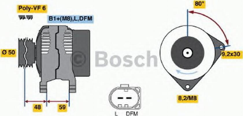 BOSCH 0124325142 - Генератор autocars.com.ua