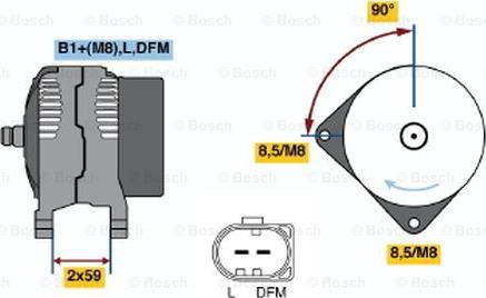 BOSCH 0 124 325 149 - Генератор avtokuzovplus.com.ua