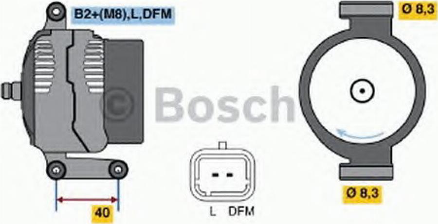 BOSCH 0 124 415 038 - Генератор autocars.com.ua