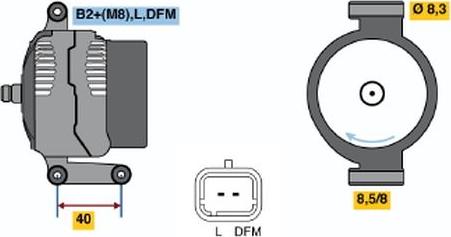 BOSCH 0124415041 - Генератор autodnr.net