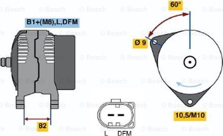 BOSCH 0 124 515 058 - Генератор avtokuzovplus.com.ua