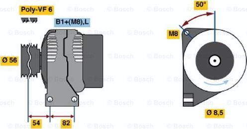 BOSCH 0 124 625 024 - Генератор autocars.com.ua