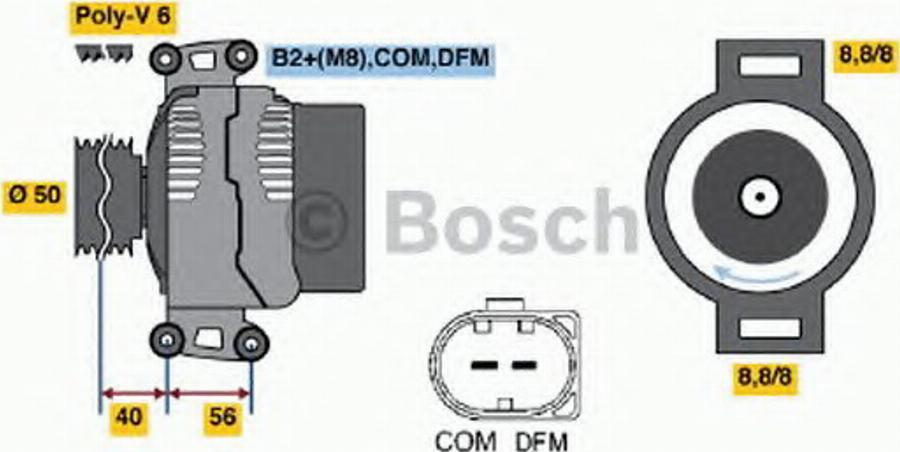 BOSCH 0124625015 - Генератор autocars.com.ua