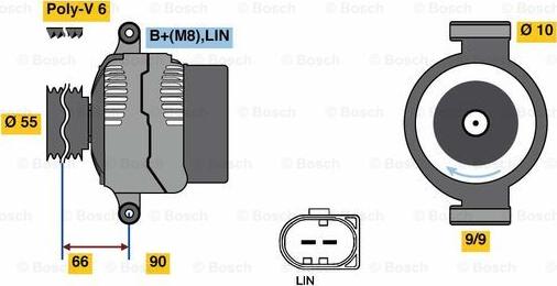 BOSCH 0 125 711 047 - Генератор autodnr.net