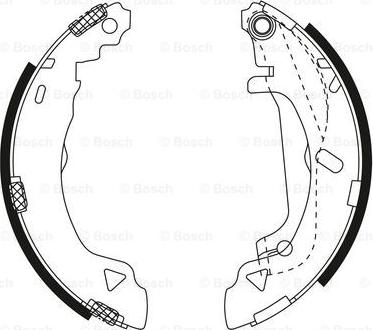 BOSCH 0 204 072 224 - Комплект тормозных колодок, барабанные avtokuzovplus.com.ua