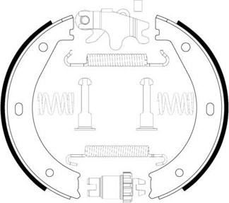 BOSCH 0 204 113 804 - Комплект гальм, ручник, парковка autocars.com.ua