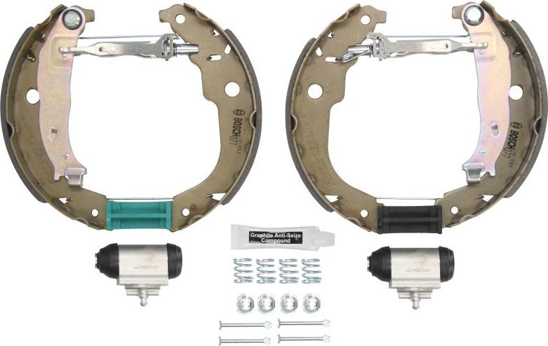 BOSCH 0 204 114 193 - Комплект гальм, барабанний механізм autocars.com.ua