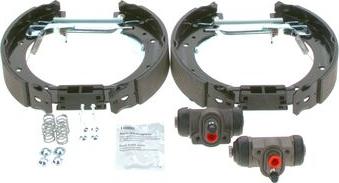 BOSCH 0 204 114 628 - Комплект гальм, барабанний механізм autocars.com.ua