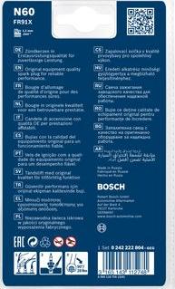 BOSCH 0 242 222 804 - Свеча зажигания autodnr.net