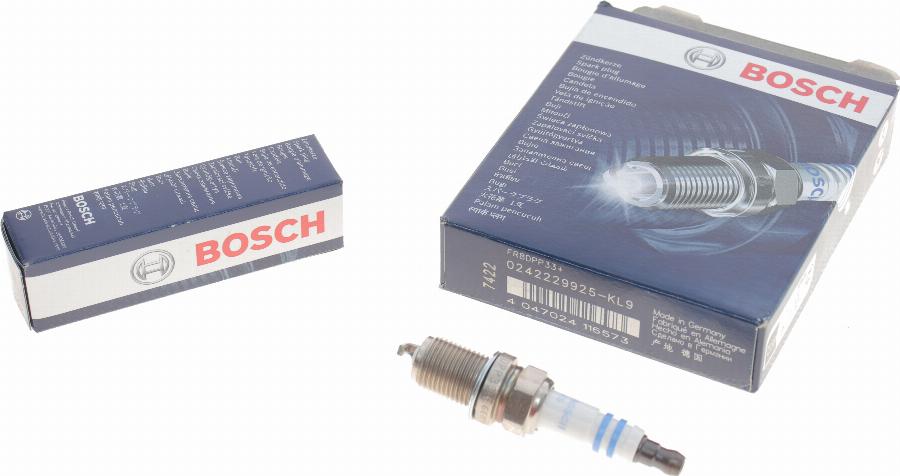 BOSCH 0 242 229 925 - Свеча зажигания avtokuzovplus.com.ua