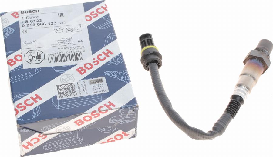 BOSCH 0 258 006 123 - Лямбда-зонд autocars.com.ua